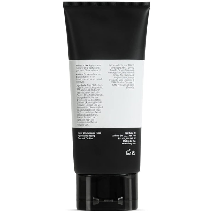 Anthony Gel de afeitado para pieles sensibles, crema de afeitar cal...