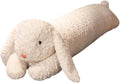 Almohada de felpa de conejo, animal de peluche de conejo, almohada de cuerpo largo de felpa de conejo, regalo para niños y adultos (blanco, 47 pulgadas)