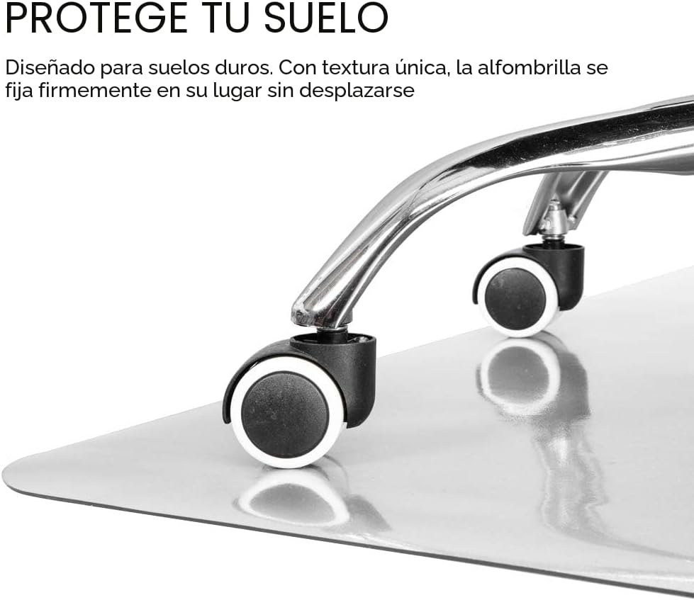 Lámpara Kuyal Tapete transparente para silla para suelo de madera dura de 30 x 48 pulgadas, tapete de protección de madera/azulejos para oficina y hogar (rectangular de 30 x 48 pulgadas)