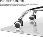 Lámpara Kuyal Tapete transparente para silla para suelo de madera dura de 30 x 48 pulgadas, tapete de protección de madera/azulejos para oficina y hogar (rectangular de 30 x 48 pulgadas)