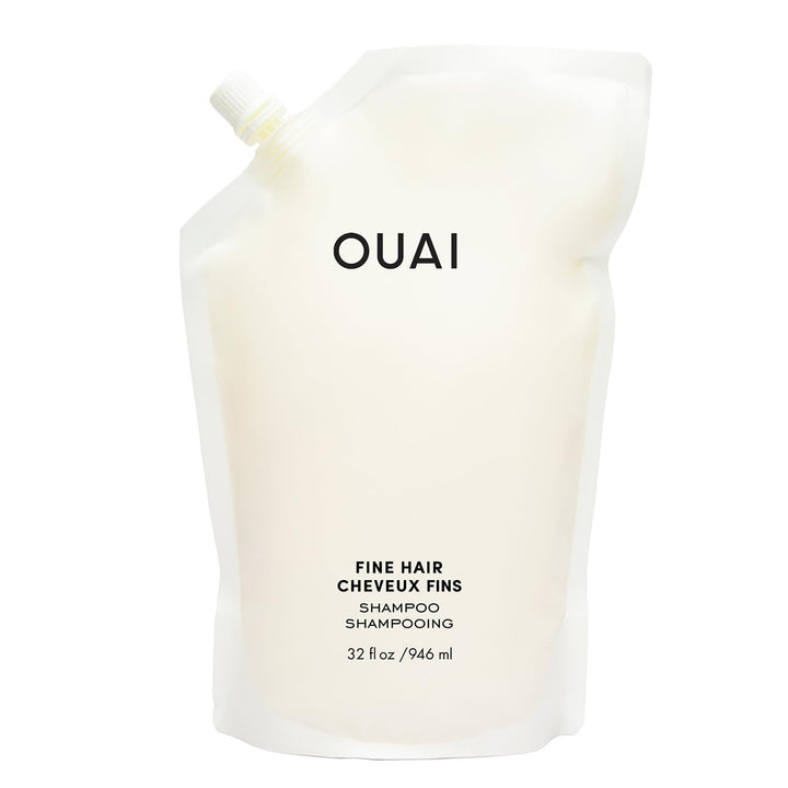 OUAI Recambio de champú para cabello fino, champú voluminizador par...