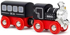 BRIO World Special Edition Train 2026 - Tren de vapor de madera de edición limitada de 2 piezas, diseño coleccionable, funciona con todos los juegos de ferrocarriles del mundo, niños a partir de 3