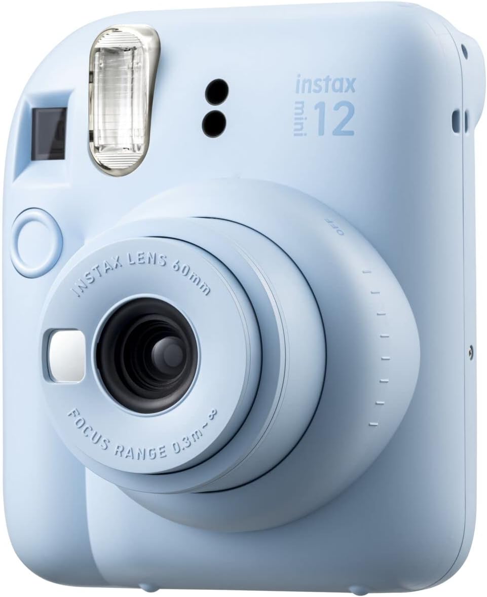 Fujifilm INSTAX Mini 12 - Cámara de película instantánea (azul past...