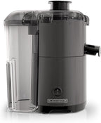BLACK+DECKER Exprimidor silencioso de frutas y verduras, JE2500B, boquilla antigoteo, diseño compacto, fácil de montar, apto para lavavajillas