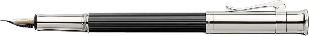 Graf von Faber-Castell Pluma estilográfica mediana clásica plateada platino