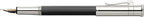 Graf von Faber-Castell Pluma estilográfica mediana clásica plateada platino