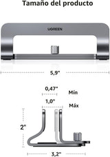 UGREEN Soporte vertical para laptop para escritorio compatible con...