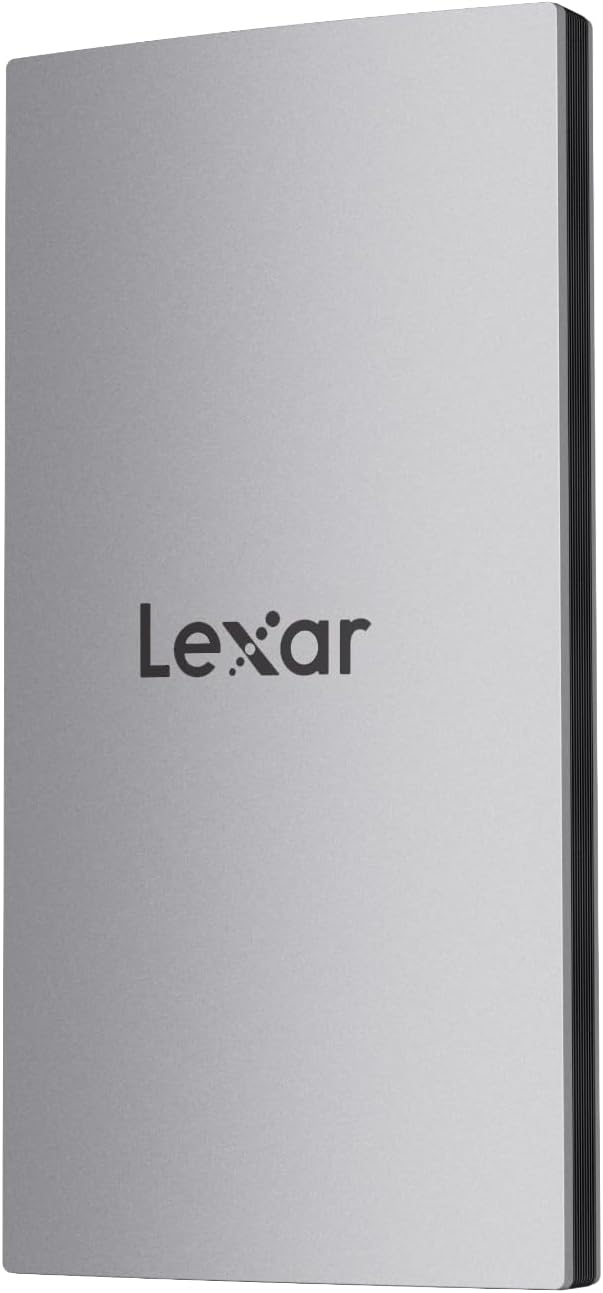 Lexar ES3 SSD portátil de 512 GB Plata, USB 3.2 Gen 2 hasta 1050MB\...