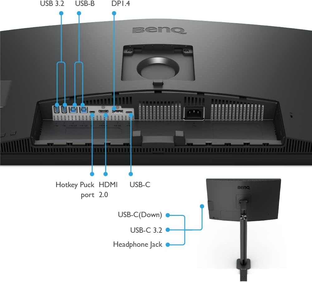 BenQ PD2705UA AQCOLOR Monitor 4K UHD Ergo Arm listo para Mac, 99% R...