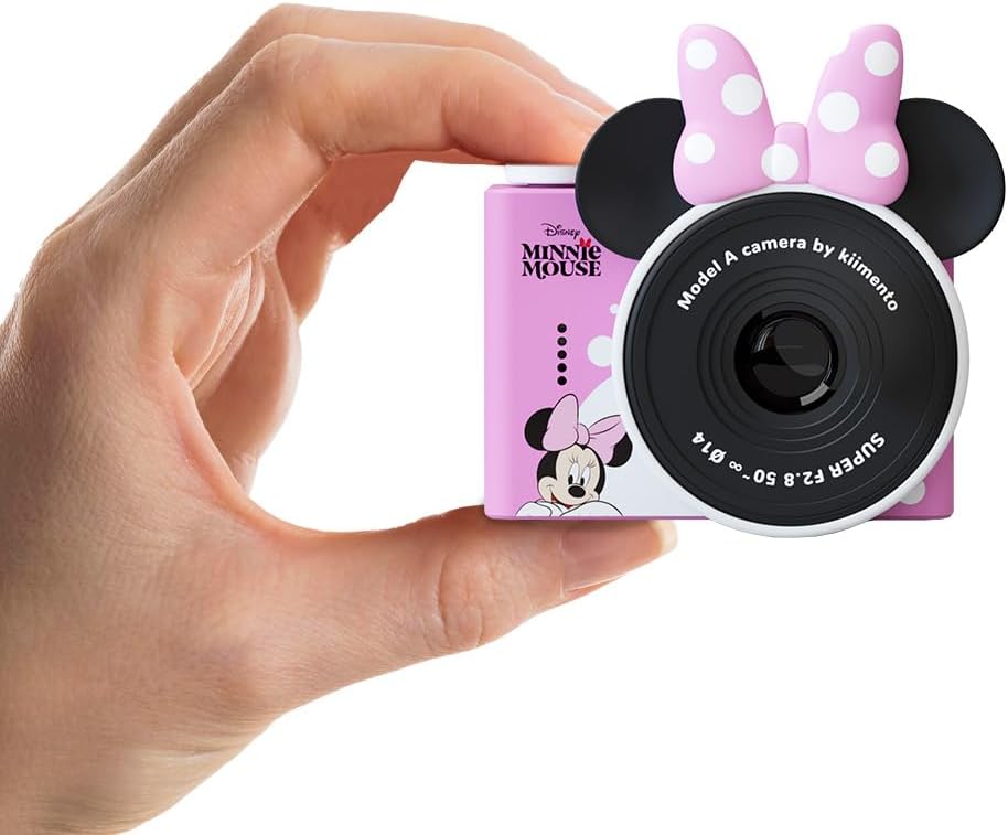 Cámara digital de juguete Minnie Mouse para niños pequeños y videoc...