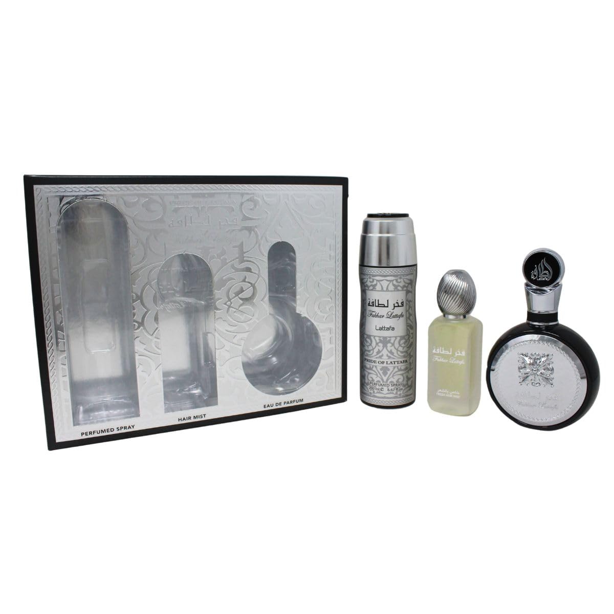 Lattafa Fakhar - Juego de 3 piezas para hombre (3.4 onzas de Eau de...
