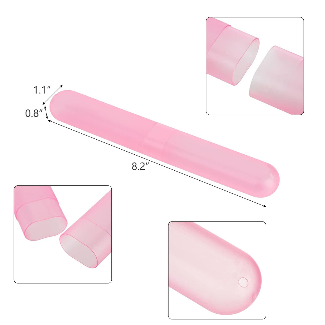 Hedume Estuche para cepillos de dientes de viaje de 35 piezas, 7 co...