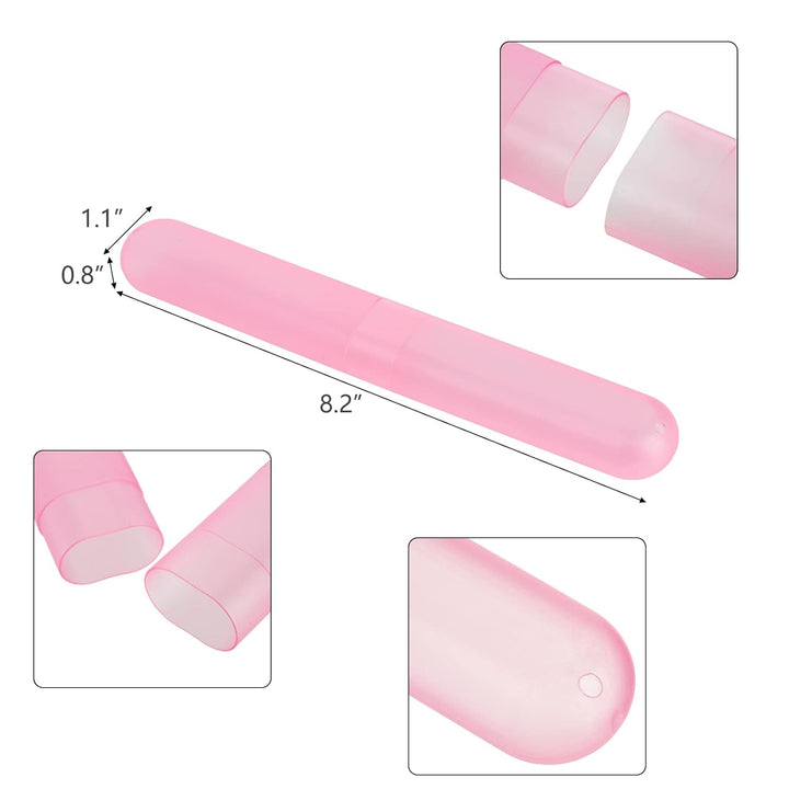 Hedume Estuche para cepillos de dientes de viaje de 35 piezas, 7 co...