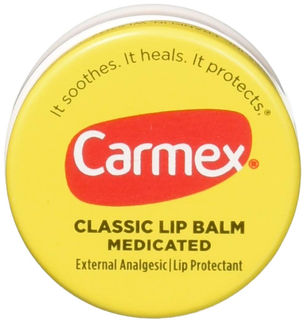 Carmex Bálsamo labial clásico medicado, 0.25 onzas (paquete de 12)