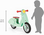 Janod Bicicleta de equilibrio de scooter de madera