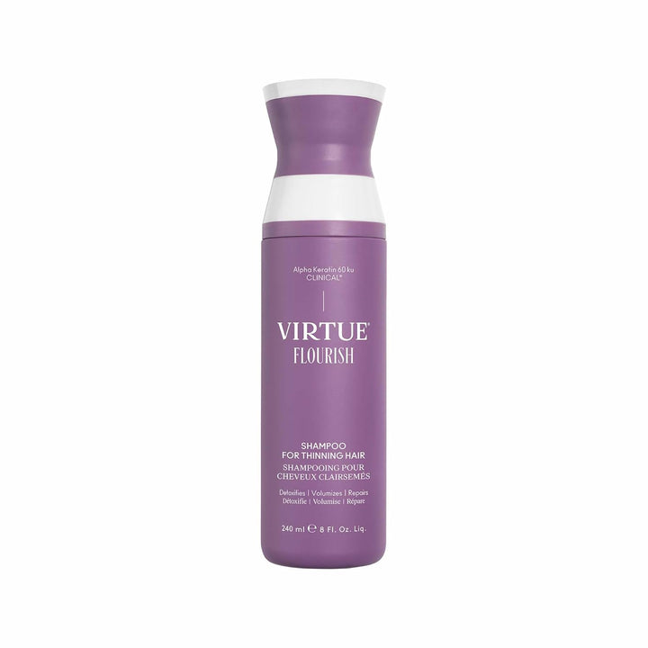 VIRTUE Flourish Champú sin sulfato para cabello fino, Producto para...