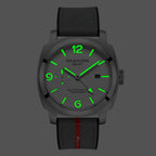 Relojes GMT para Hombre Automático Fecha 10ATM a Prueba de Agua Movimiento Seagull ST2557 Luz luminoso Acero Inoxidable Cristal de zafiro Relojes mecánicos de muñeca S8441