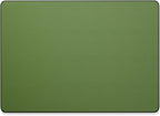 Jotsome Tapete de cuero para escritorio, 17 x 12 pulgadas, verde bosque