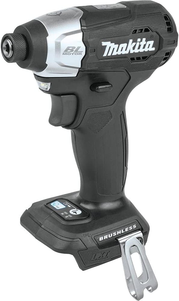 Makita XDT18ZB 18V LXT - Destornillador de impacto inalámbrico subcompacto sin escobillas de iones de litio de 18 V, solo herramienta, negro