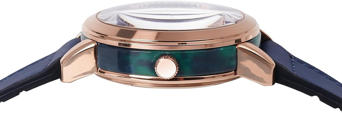 M.O.T Reloj automático de selección, 1.535 in, unisex, esfera de corazón abierto, movimiento automático, fondo de caja inoxidable, resistente al agua 3ATM, Ministry of Time