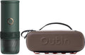 OutIn Mino - Máquina eléctrica portátil de café expreso con funda protectora de EVA, verde musgo y marrón arce