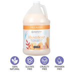 Ginger Lily Farms Botanicals - Repuesto de jabón líquido multiusos, Paquete de 4, Mango de coco