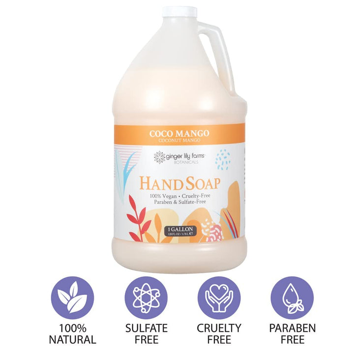 Ginger Lily Farms Botanicals - Repuesto de jabón líquido multiusos...