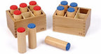 Nuevo material auditivo Montessori, cilindros y cajas de sonido, juguete educativo para niños pequeños