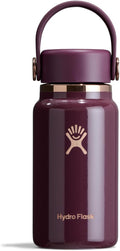 Hydro Flask Micro Bottle - Mini frasco aislado a prueba de fugas para bolso o bolsillo en 6.7 onzas de bayas de invierno brillante