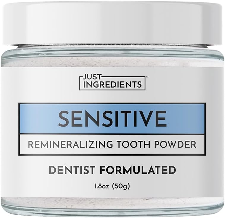JUST INGREDIENTS Polvo de dientes remineralizante sensible, sin flu...