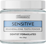 JUST INGREDIENTS Polvo de dientes remineralizante sensible, sin flu...