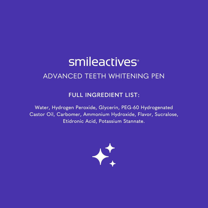 SmileActives Bolígrafo blanqueador de dientes para una sonrisa blan...