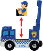 Brio World - 33813 Estación de policía - Juego de juguetes interactivos para niños | Mejora la creatividad y la imaginación | Cuenta con efectos de luz y sonido | Compatible con BRIO Railway |