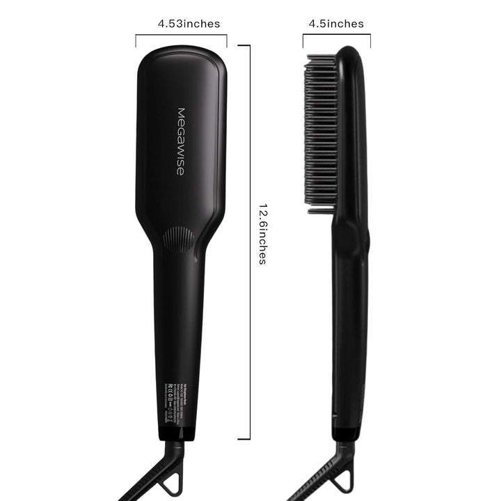 MEGAWISE Cepillo alisador de pelo iónico Pro Ceramic para salón en...