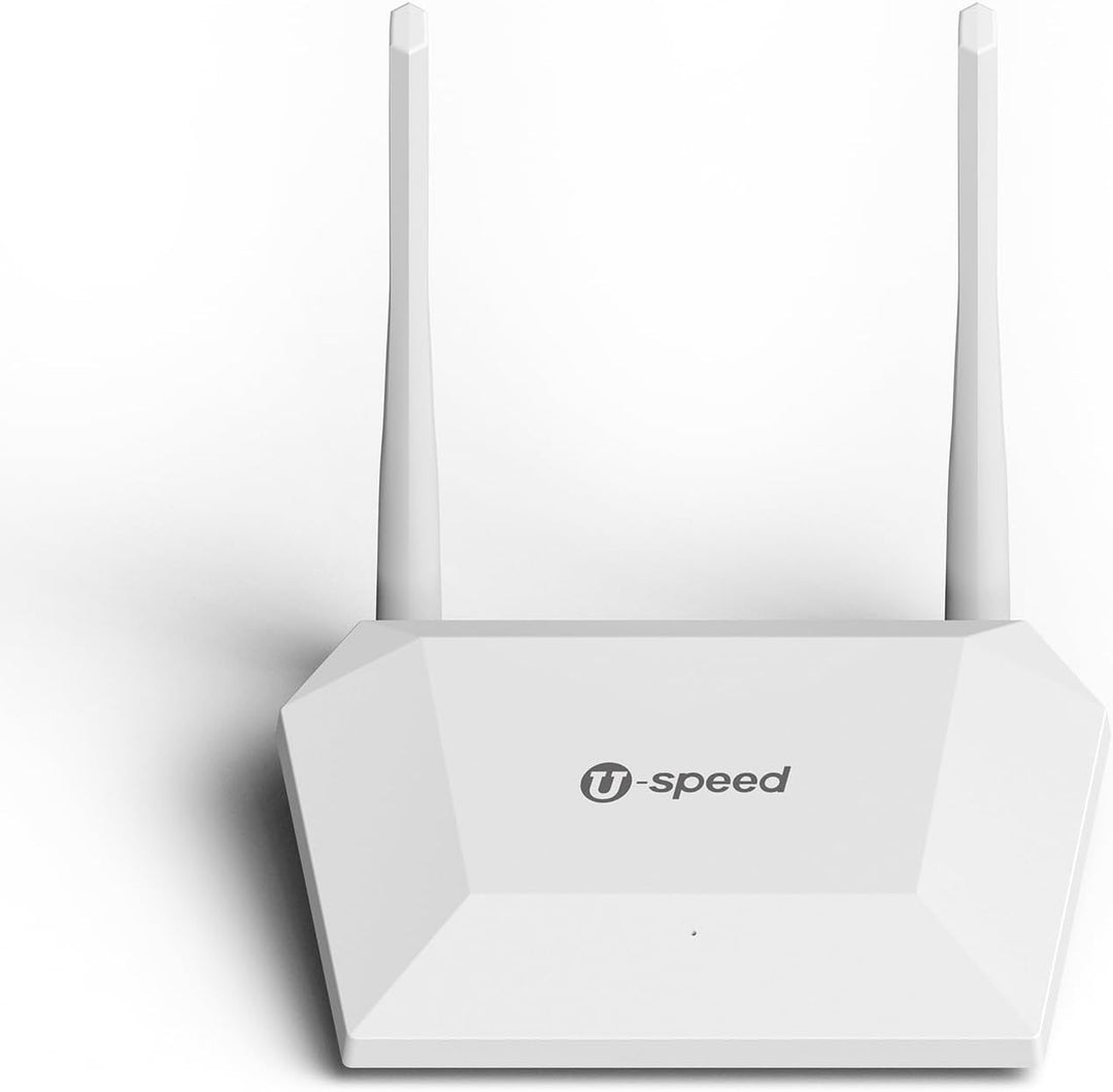 U-SPEED Router WiFi N300 2.4G fácil configuración router de red ina...