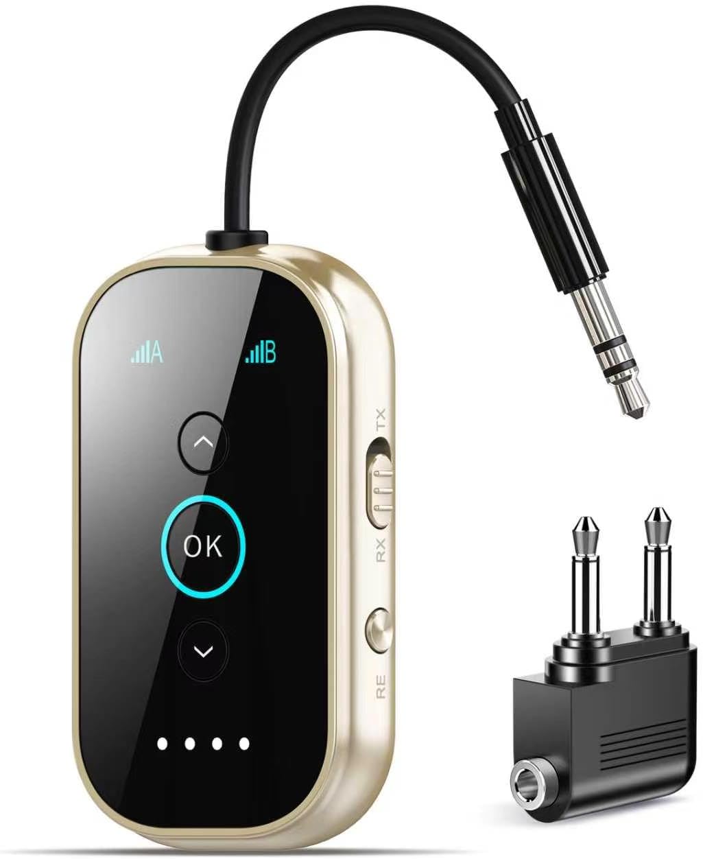 Receptor transmisor Bluetooth 6.0 - Adaptador de audio inalámbrico para