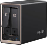 UGREEN NAS DXP2800 GT Almacenamiento de red de escritorio de 2 bahí...