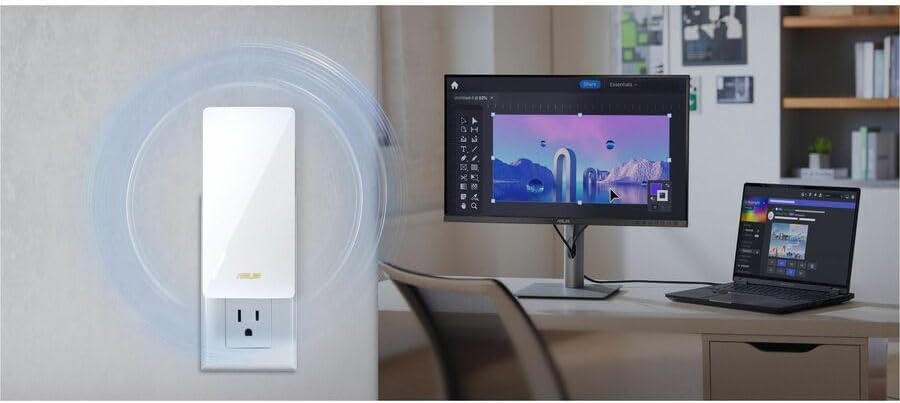ASUS RP-BE58 BE3600 Extensor de rango WiFi 7 de doble