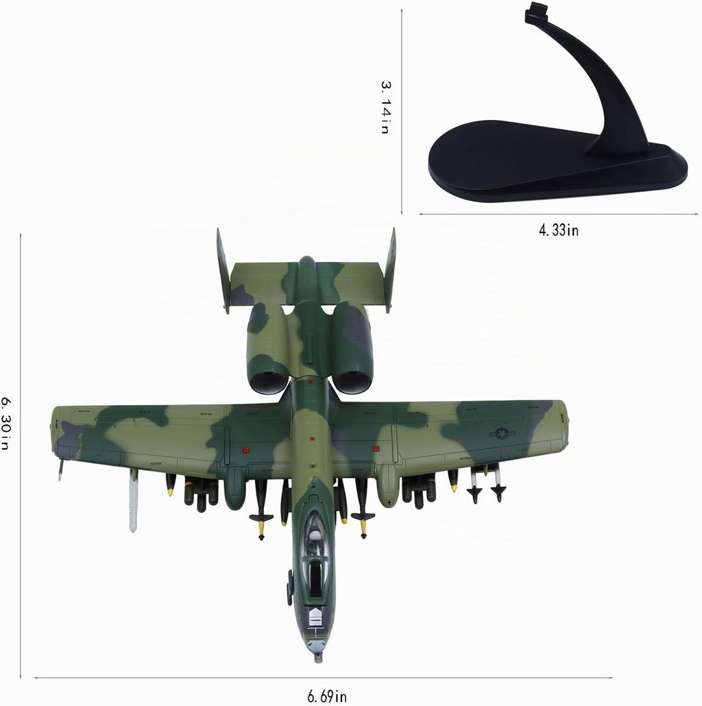 10 Thunderbolt II Warthog Plano fundido troquel Modelo 1:100
