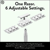 Maquinilla de afeitar de seguridad Rockwell Razors 6S de acero inox...