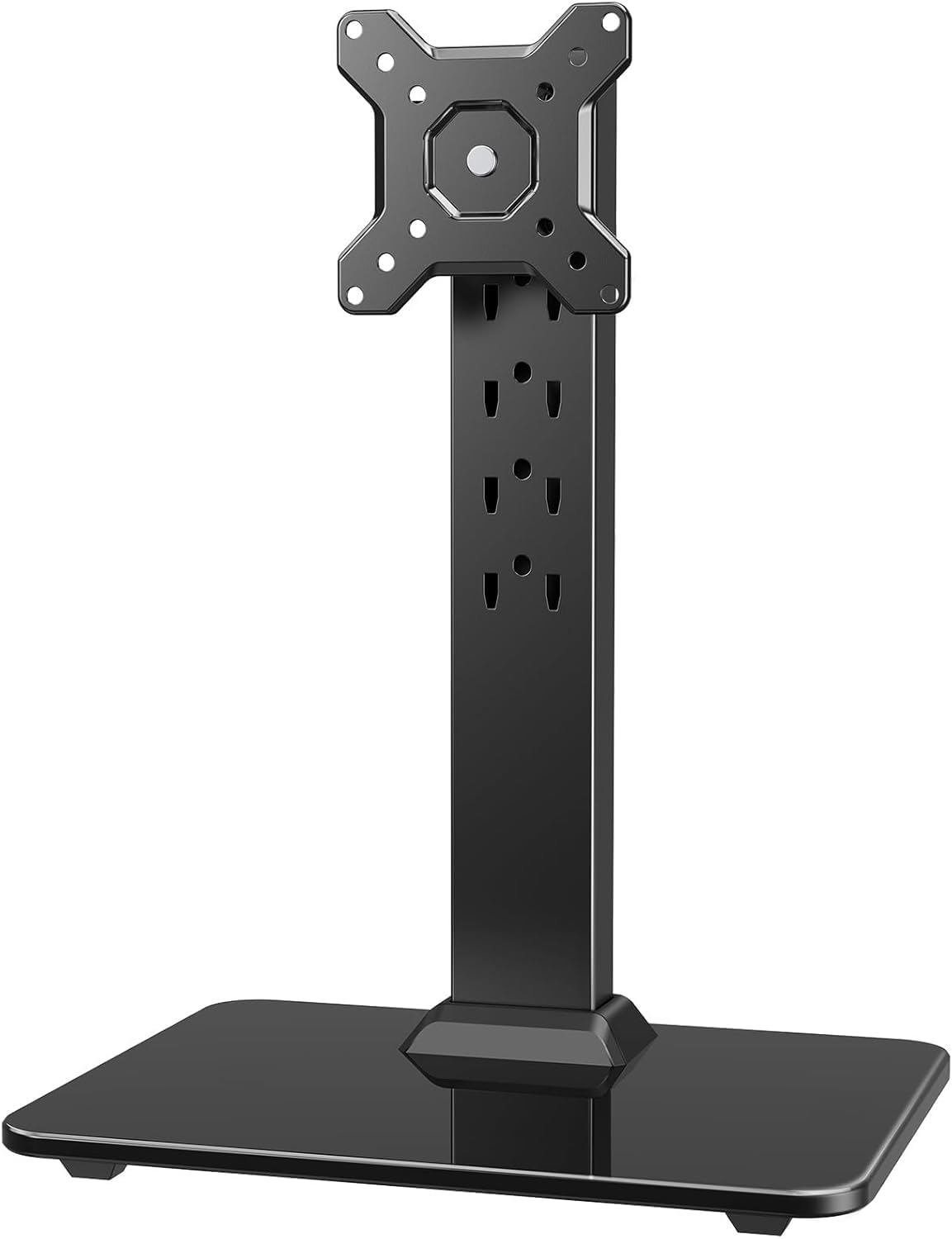 HUANUO Soporte para monitor, soporte VESA independiente para pantallas de 13 a 34 pulgadas, soporta hasta 44 libras, 5 opciones de altura, elevador giratorio de escritorio con rotación 360, VESA 2.953