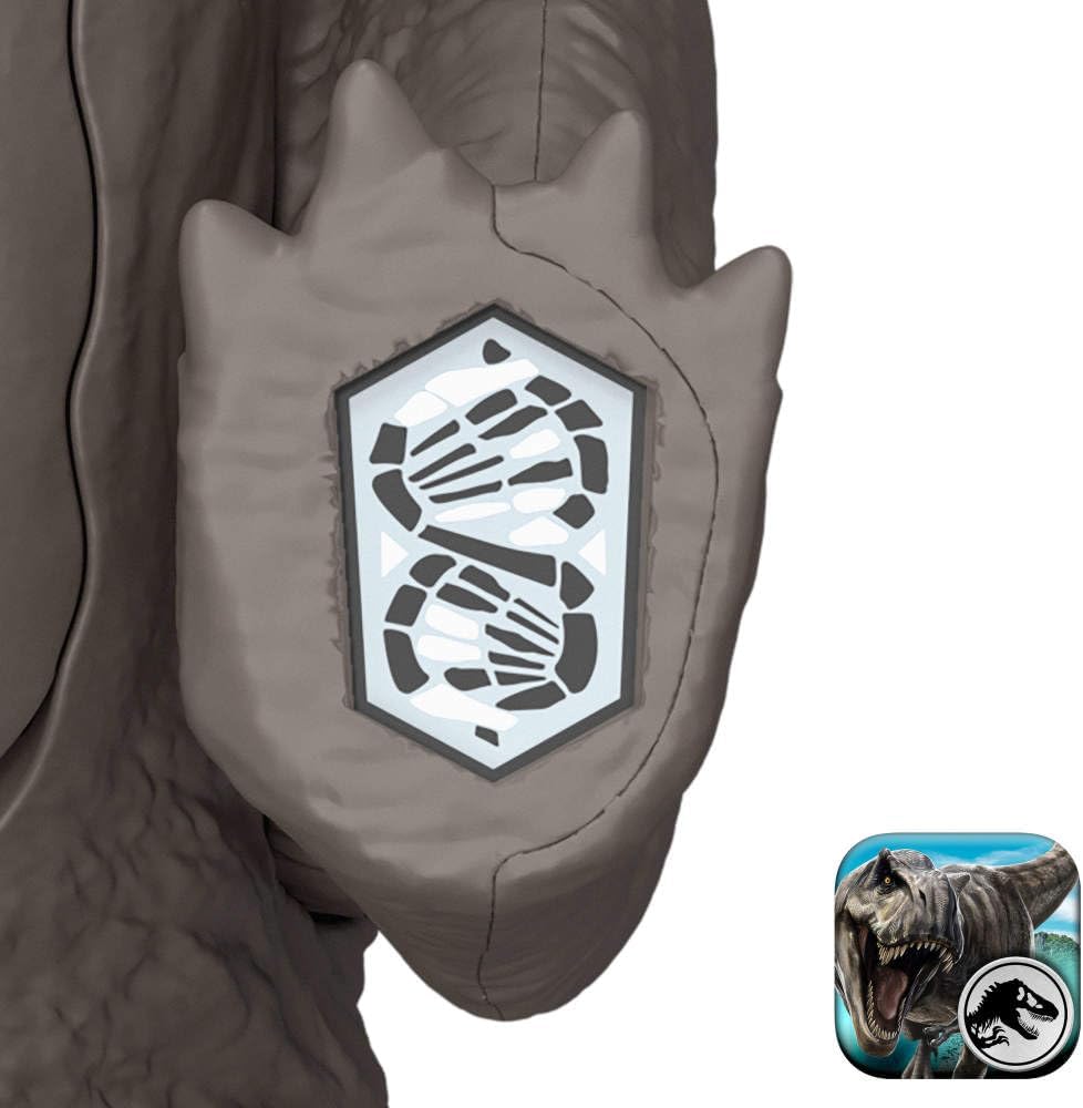 Mattel Jurassic World Rebirth Wild Roar Nasutoceratops - Juguete de...