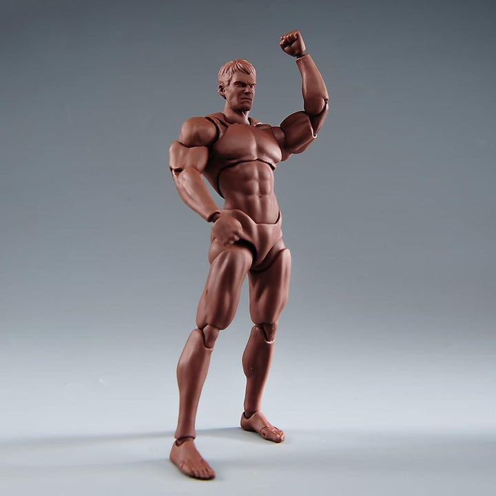 Fremego Figura de acción masculina a escala 1\/12, figura muscular...