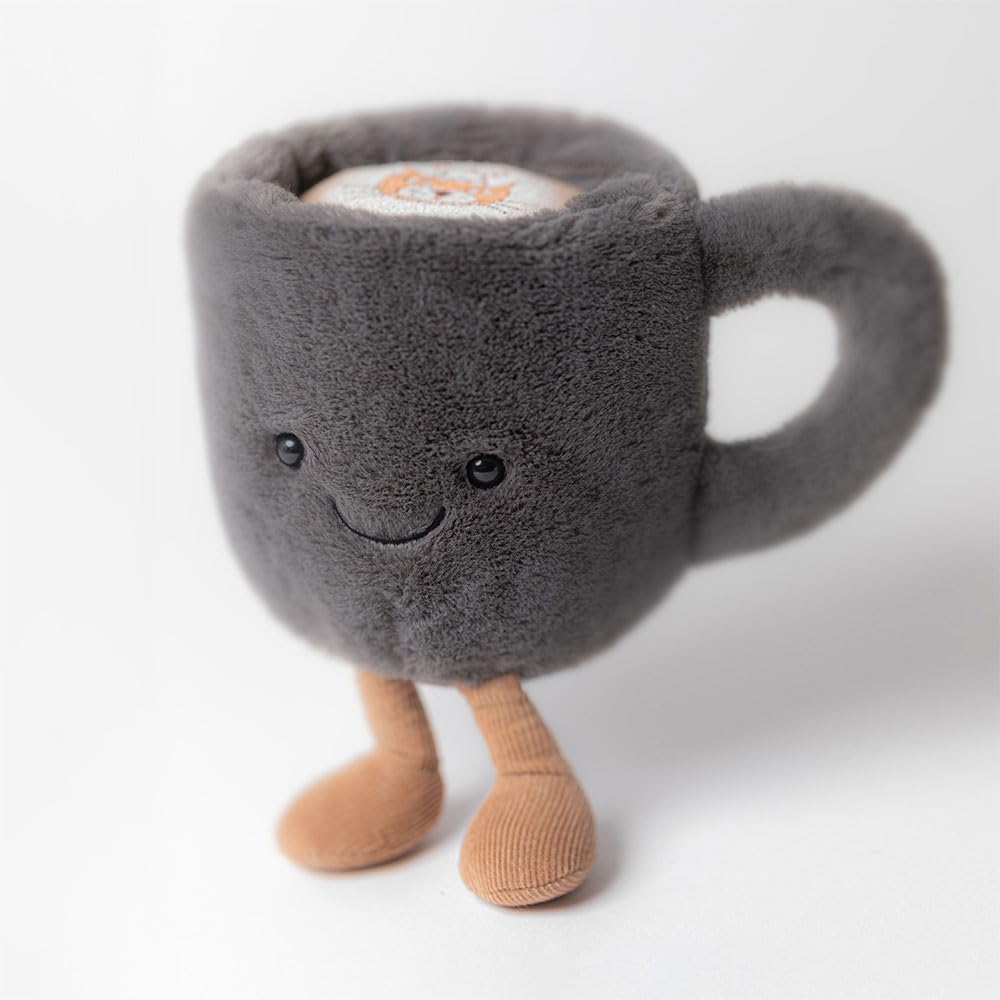 Jellycat Amuseables - Juguete de peluche de taza de café, 5.5 pulga...