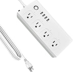 XENON ZigBee - Regletas de corriente, voz/aplicación/temporizador, 4 tomas de corriente controladas individualmente, compatibles con Alexa Google Home, Need ZigBee Gateway Hub