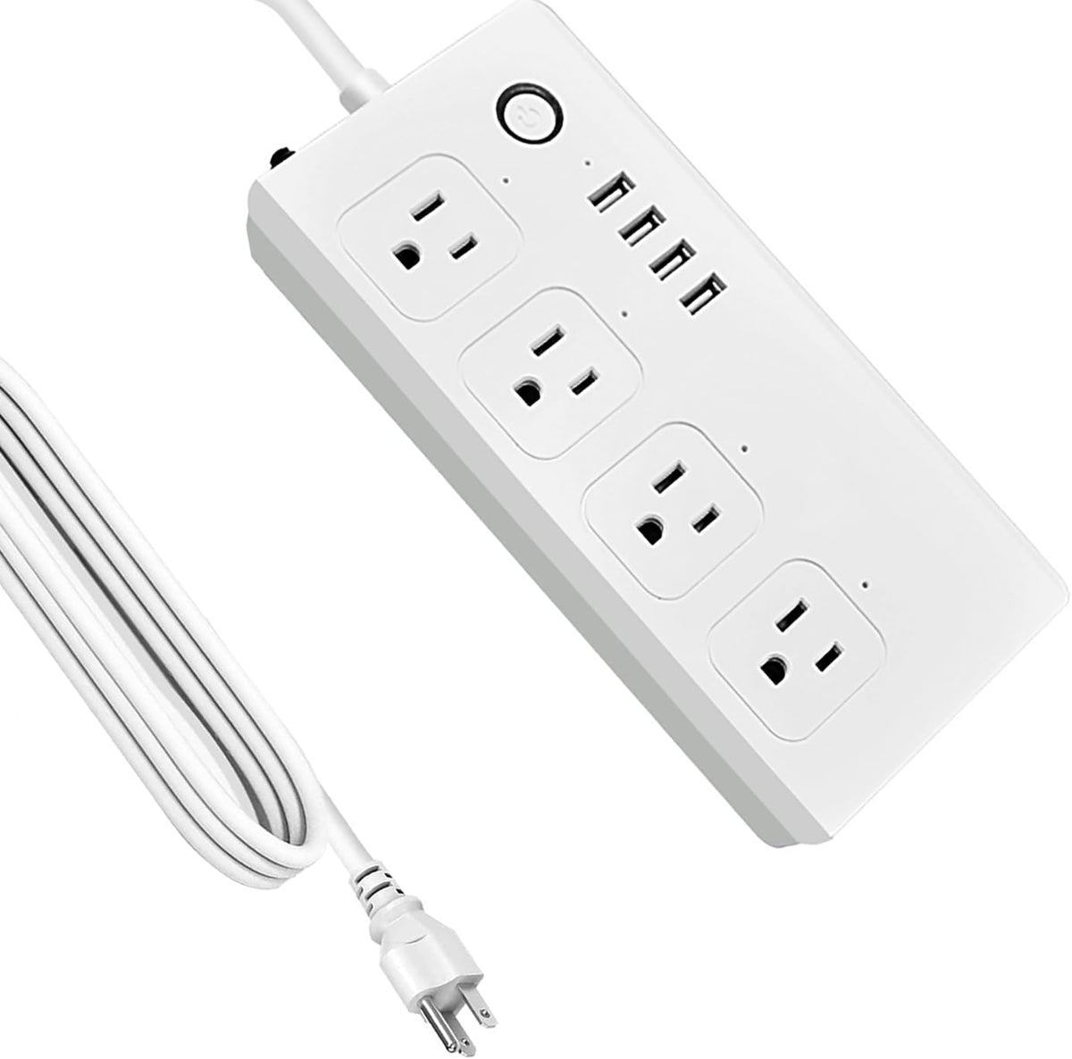 XENON ZigBee - Regletas de corriente, voz/aplicación/temporizador, 4 tomas de corriente controladas individualmente, compatibles con Alexa Google Home, Need ZigBee Gateway Hub