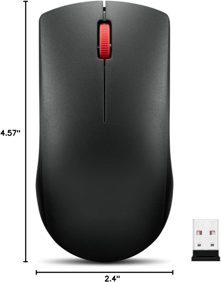 Lenovo Mouse inalámbrico (WL150) - Mouse ergonómico ambidiestro Nan...