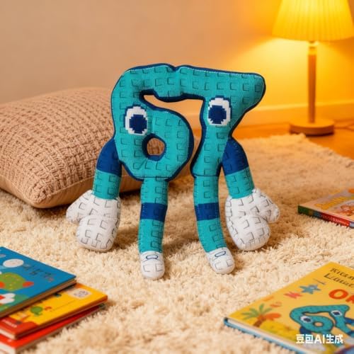 Brainrot 67 Peluche Italian Brainrot Six Seven Peluche Blue Style 10 pulgadas (67 Azul)