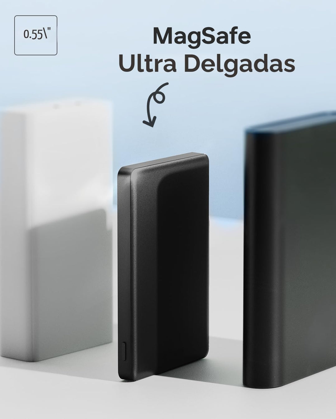 ULiXWH Cargador de batería MagSafe de 10,000 mAh ultra delgado, car...
