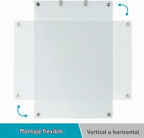 Pizarra de cristal de borrado en seco, 36 x 24 pulgadas pizarra